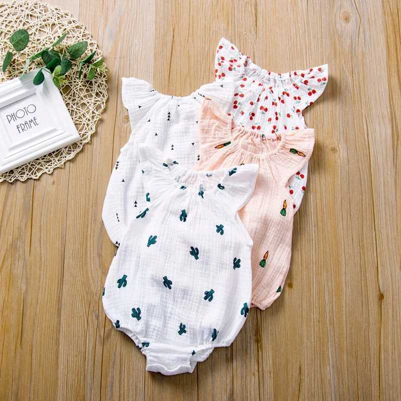 Summer Newborn Infant Baby Girls Romper Muslin Cotton Linen Infant Romper Playsuit Jumpsuit Fashion Baby Clothing Z250712