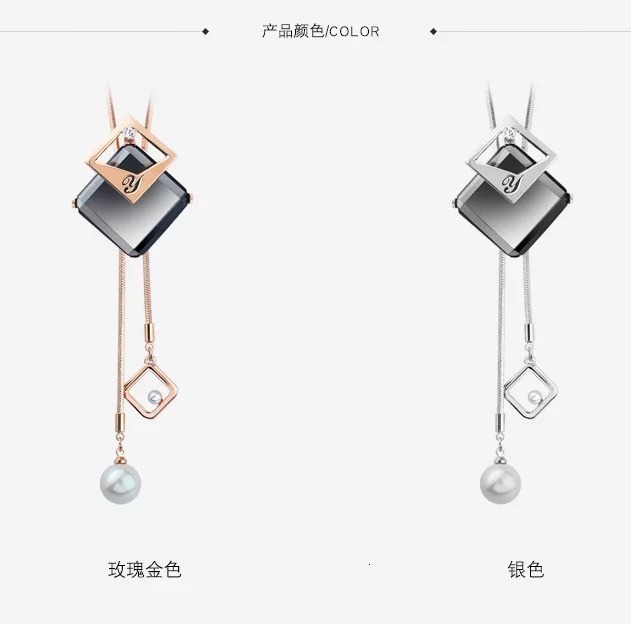 Luxury Jewelry Designer Jewelry Cross-border Hot-selling Sweater Chain Women's High-end Long Necklace Fashion Versatile European And American Sty