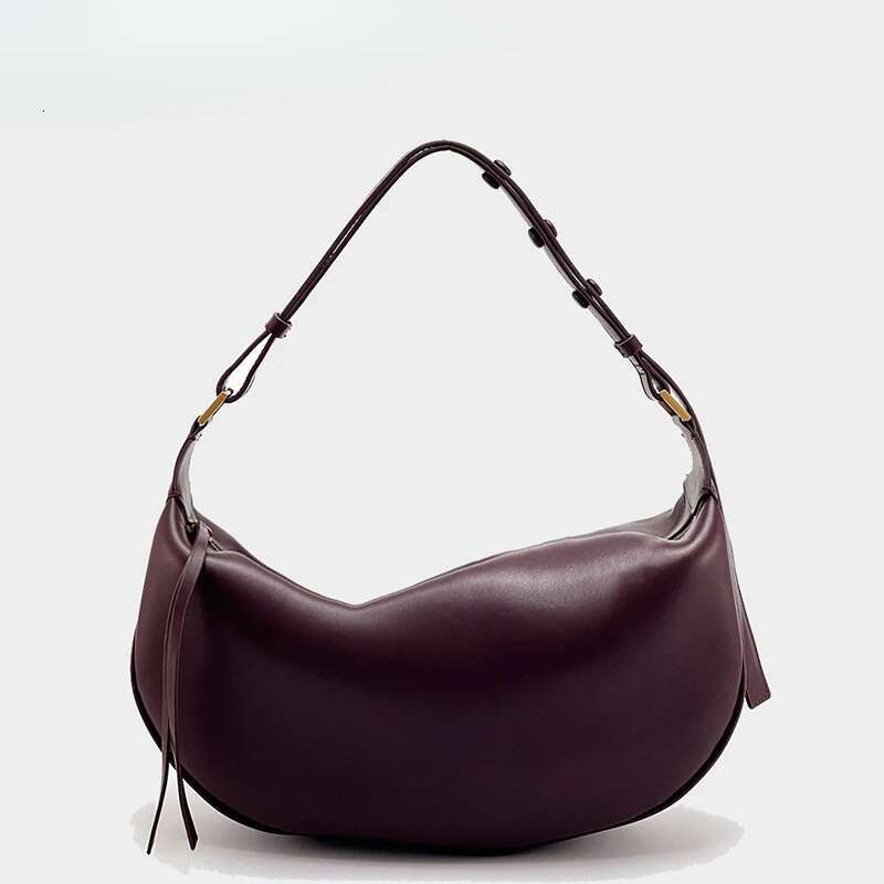 New Crescent Armpit Bag for Women Large Capacity Shoulder PU Leather Crossbody Bags Trendy Purs Dumpling