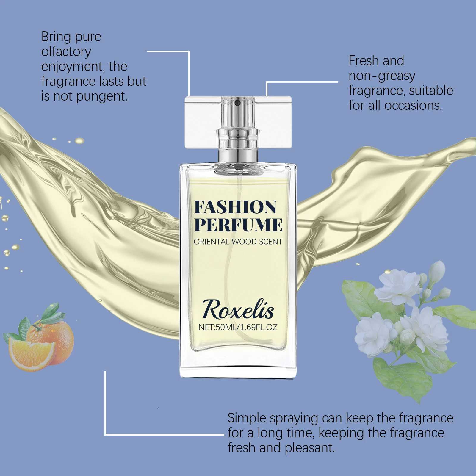 50ml Roxelis Sandalwood Perfume Men Pheromone Freshing Fragrance Oriental Wood Flirting Dating Long Lasting Scent Perfume Spray Z250809