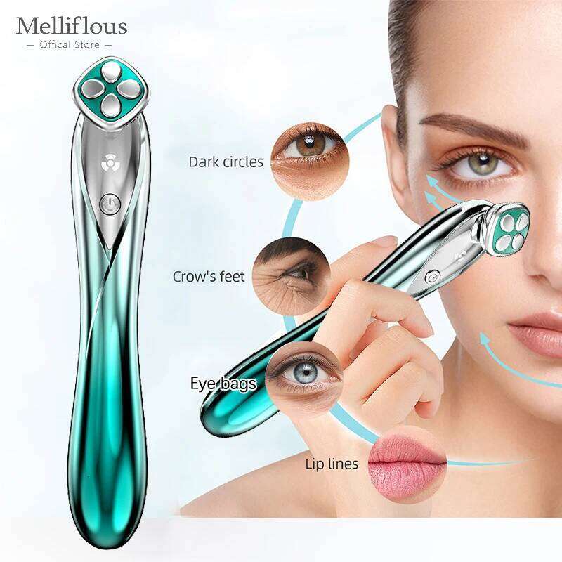 Melliflous Massager Smart Red LED Rejuvenation Skin Tightening Device Anti Aging Eye Dark Circle Removal Beauty Hine