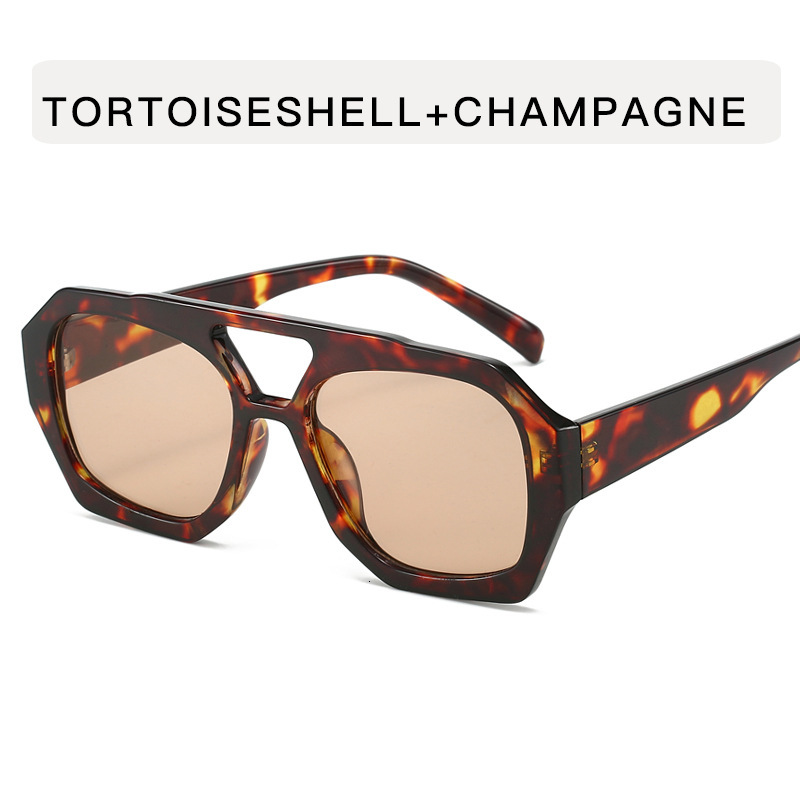 Designer Luxury Glasses, Double-beam Retro Irregular Glasses, Women's Colorful Cycling Sports Glasses, Casual Sunglasses