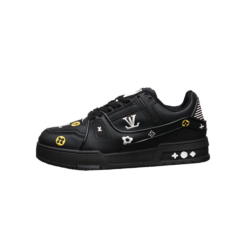 Designer shoes free shipping Sports board shoes leather surface trendy men shoes Hong Kong style shoes couple's white shoes men versatile shoes N