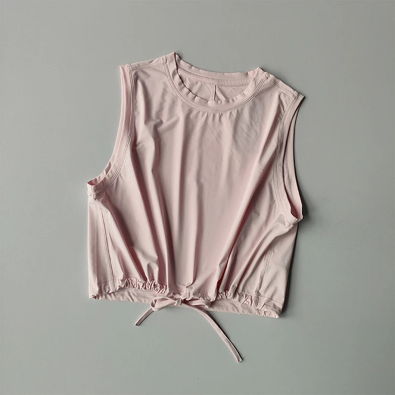 Yoga Suit Womens Summer Thin Breathable Loose Sports Vest Tshirt Running Training Highend Feeling Temperament Fitness 250708