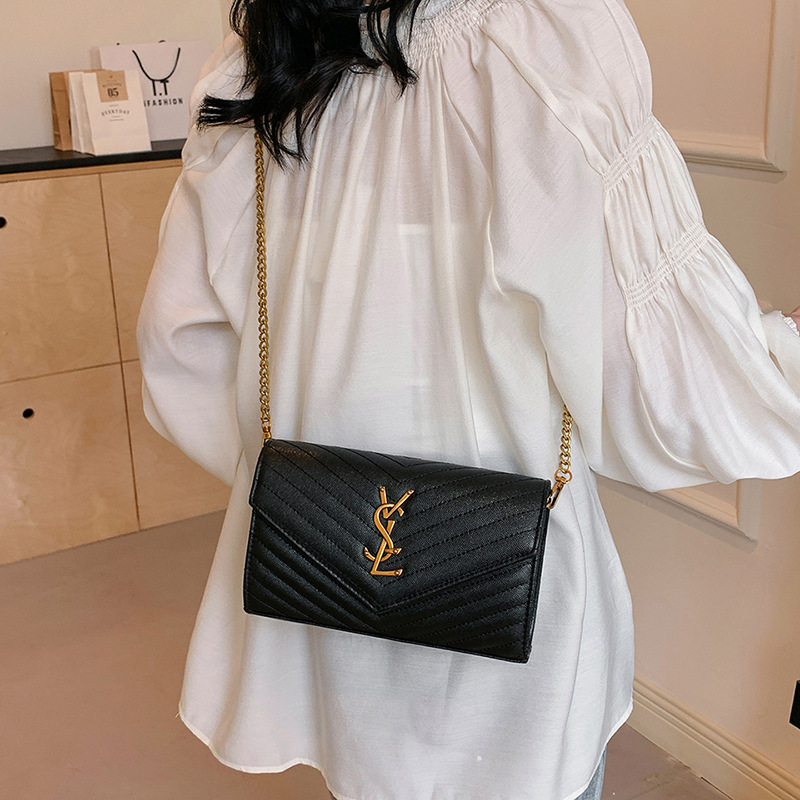 Designer Bag Women's Envelope Square Bag 2025 New Top Handle Shoulder Purse Chain Crossbody Versatile Handbag Free Shipping