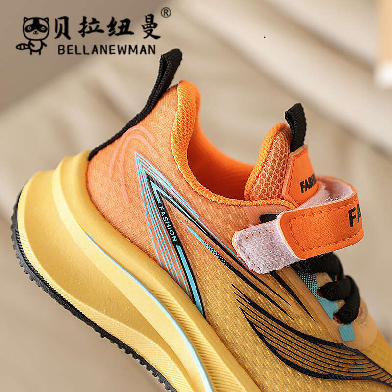 Children's Fashion Lightweight Shock-Absorbing Sneakers 2025 Spring Autumn New Korean Style Boys Casual Running Toddler Shoes