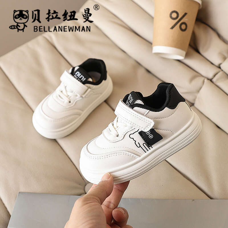 Children's White 2025 Spring and Autumn New Korean Style Girls' Sneakers Boys' Casual Sports Toddler Shoes