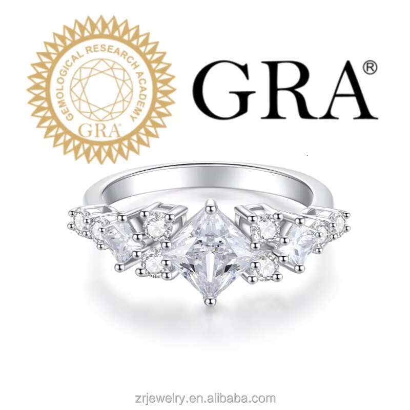 Moissanite Diamond Women Luxury Wedding Rings 925 Sterling Silver Rings Moissanite Ring