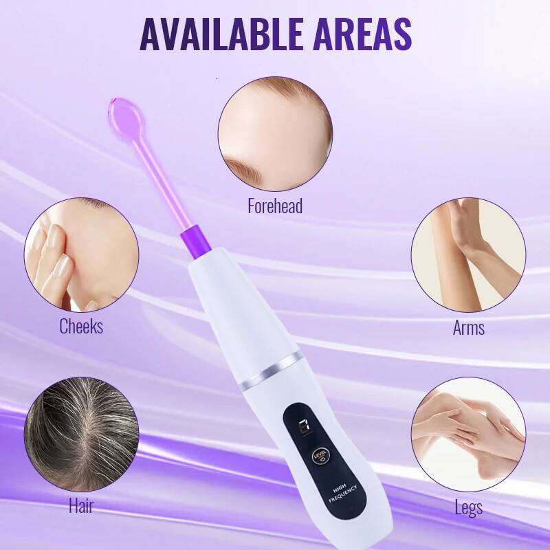 New 6in1 Dual Mode High Frequency Wand Orange (Argon) Acne Purple (Neon) for Firming Professional Home Spa Device Skin care