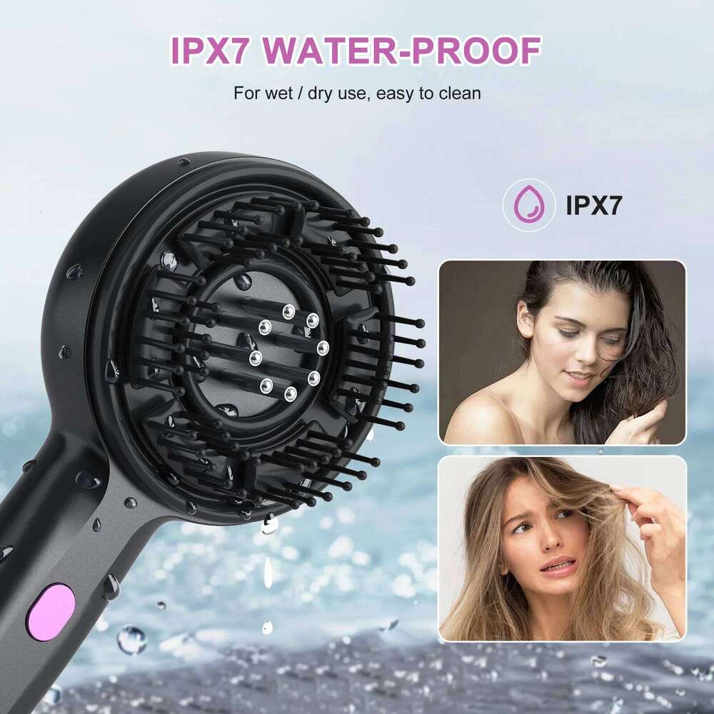 Electric Vibration Red Light Head Massager Hair Growing Scalp Brush Comb