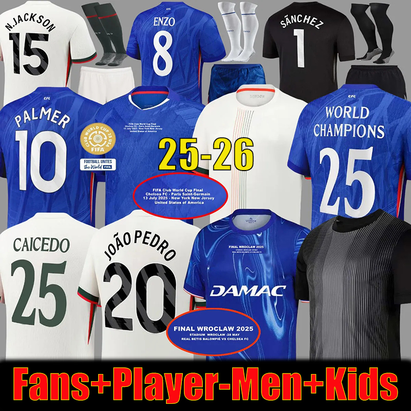 25 26 PALMER soccer jerseys CAICEDO Nkunku Disasi Enzo Mudryk Cucurella football shirt SANCHO neto Guiu Veiga Adarabioyo JAMES COLWILL men kids kit