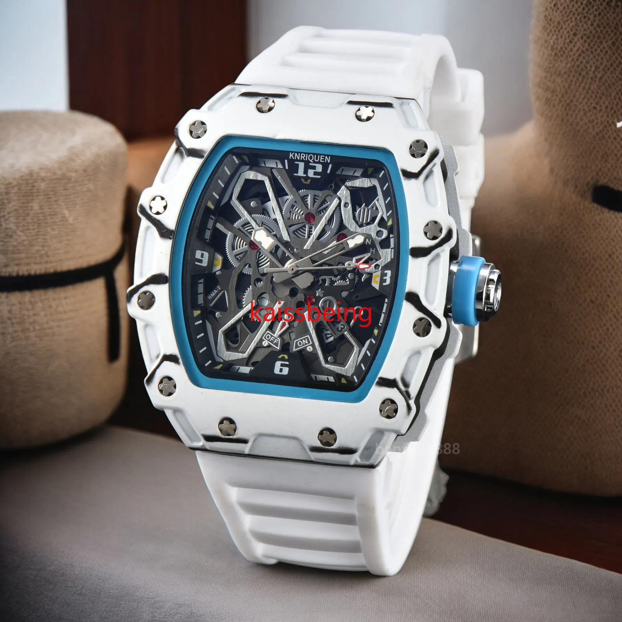 IV Top Quality Sport Watches For Men Quartz Rubber Strap Chronograph Multifunction Daily Waterproof Automatic Date Colorful Hot Sale Male Clocks Free Shipping