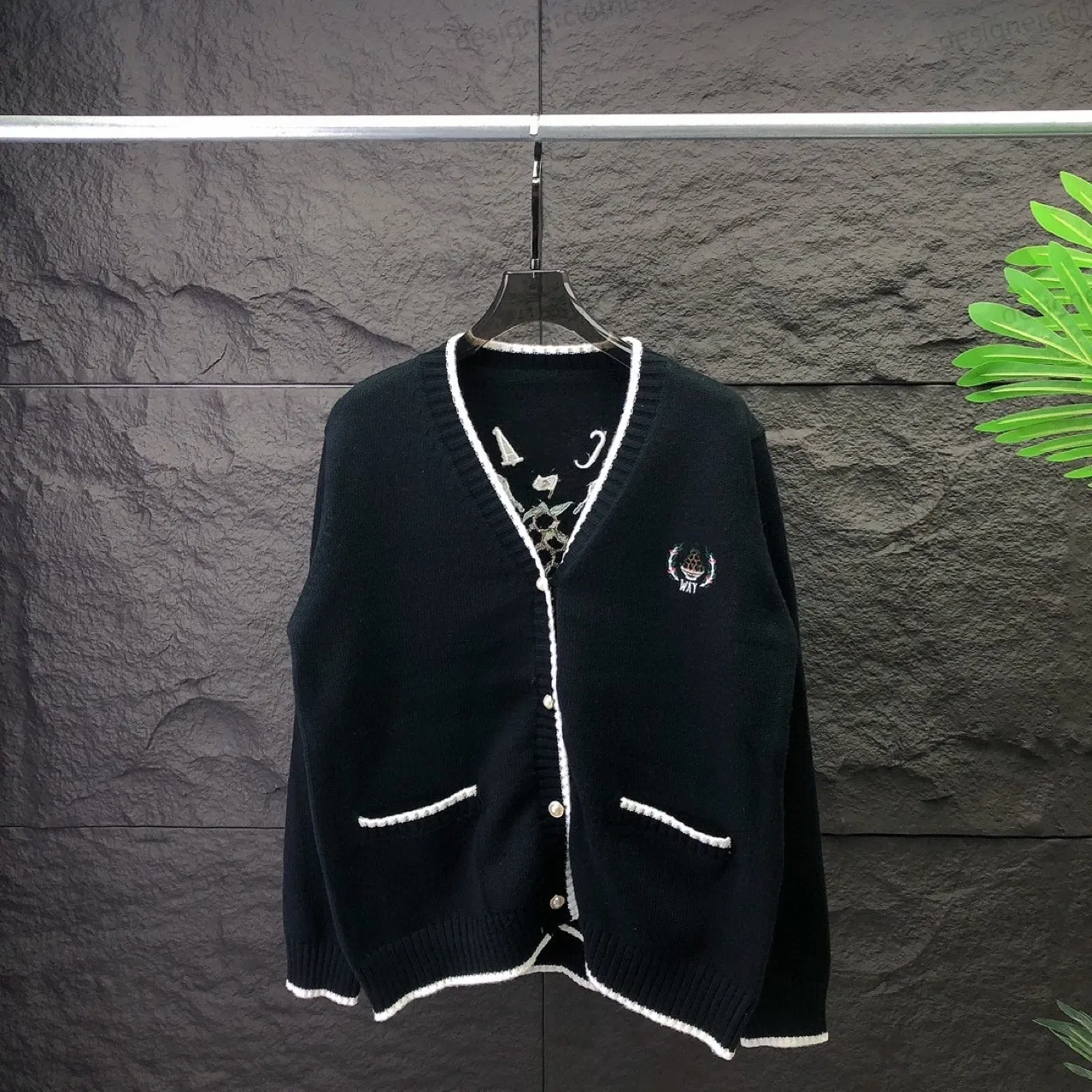 Casas Blanca luxury mens Designer Knit T Shirt Polo Shirt Shorts womens Vintage High Quality Blanco Sweater Loose Long Sleeve Cardigan Shirts Men Knitwear tops