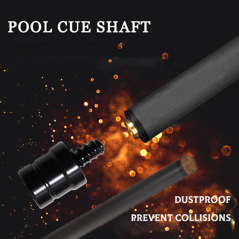 OKHEALING Customized Carbon Fiber Billiard Shaft Black Technology Extra Spare Shaft for Pool Cue Stick, Low Deflection Technology, Ultra-Smooth, Easy 