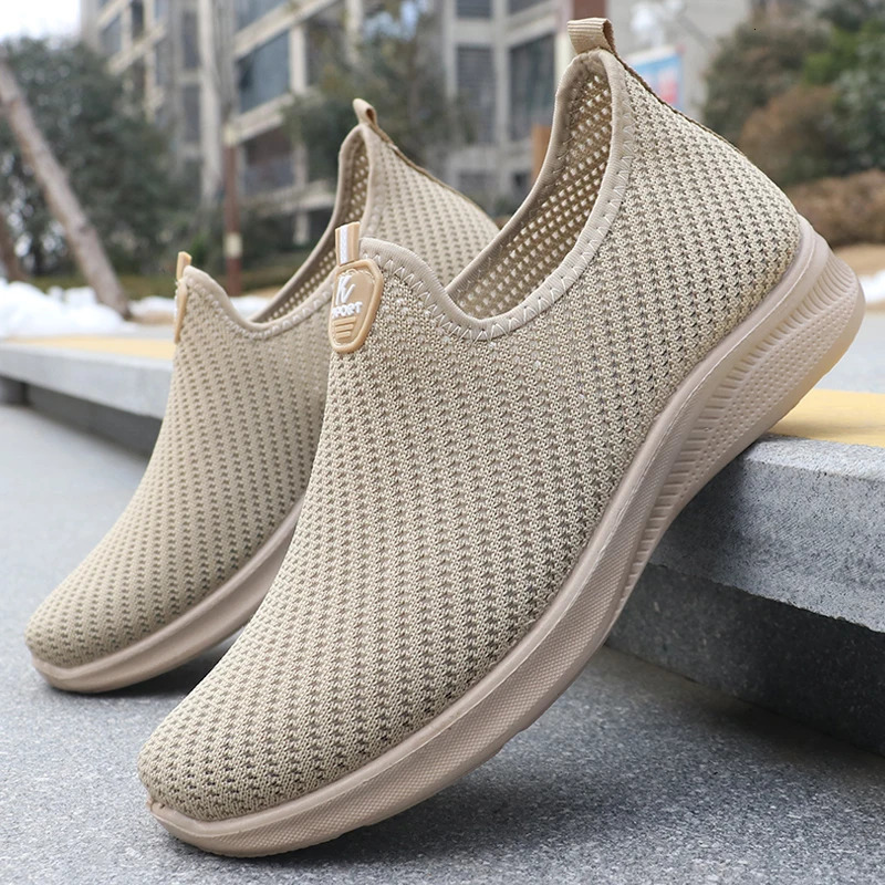 Mens Fashionable Solid Woven Knitted Running Shoes L ightweightB reathablea ndN onSlipPe r fectSpo rtsSho esfor Out doorAdv 250716