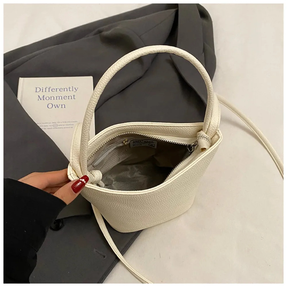 Korean niche simple mobile phone bag womens summer fashion messenger shoulder bucket bag 250704