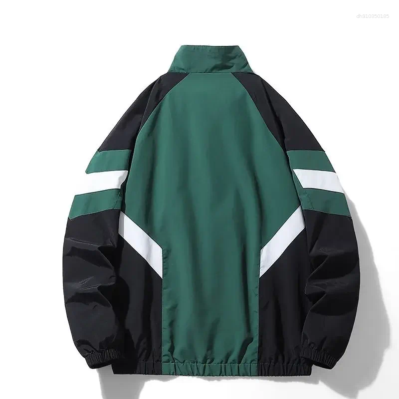 Men's Jackets Contrast Thin Windbreaker For Men Mesh Lining Sport Outdoor Summer Jakcets Women Clothing Unisex Vintage 90s