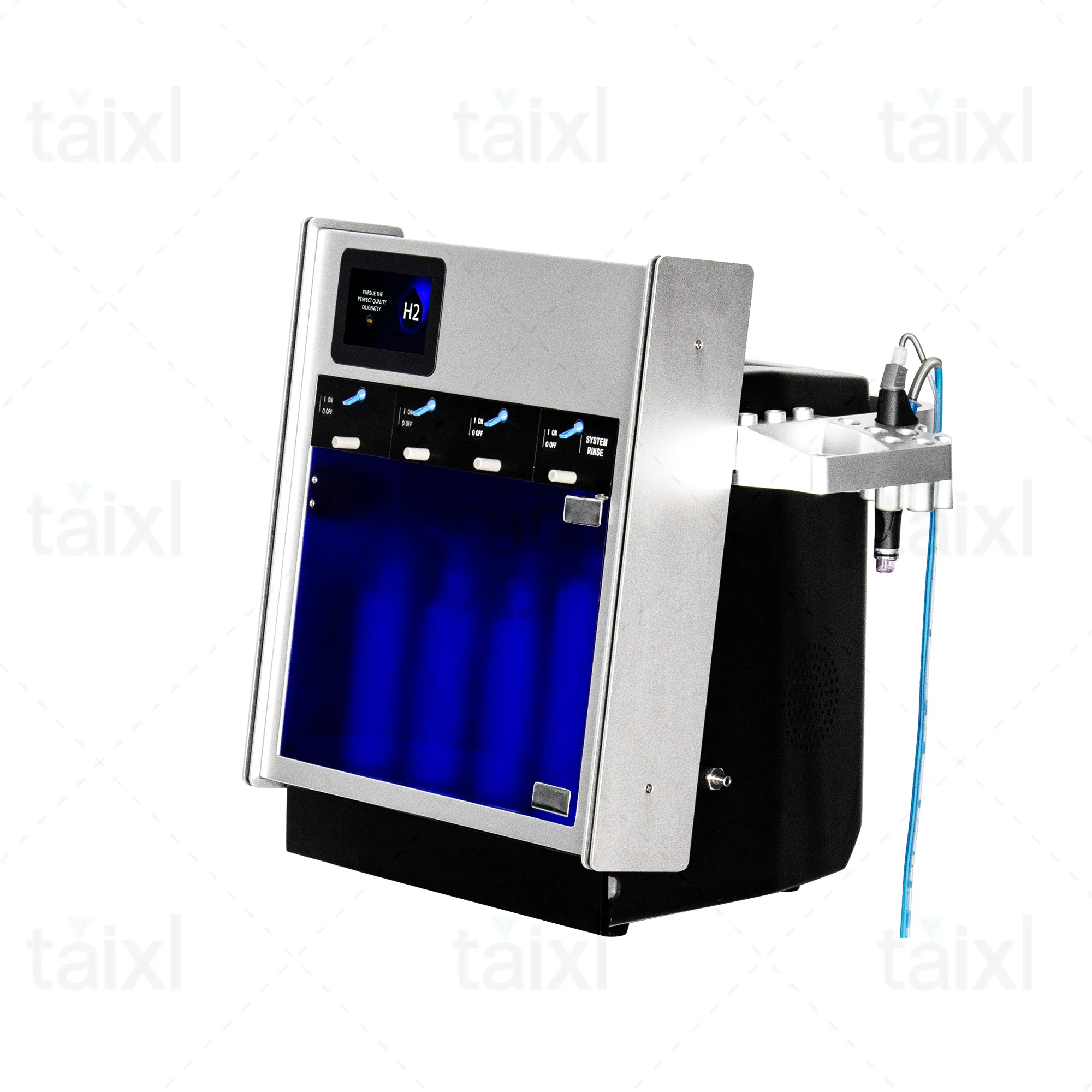 Portable Facial Hydra Dermabrasion Machine H2O2 Small Bubbles Deep Cleans Blackheads and Acne