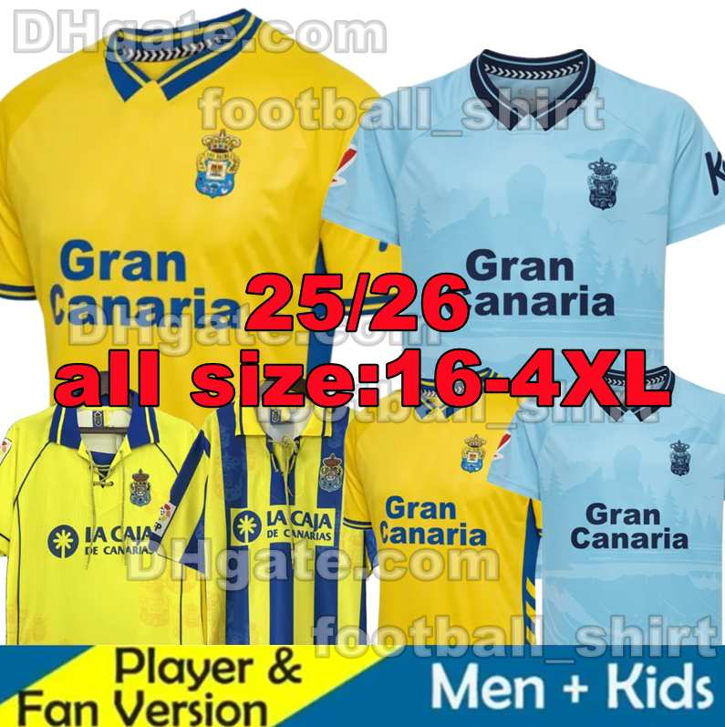 25 26 UD Las PalmaSs soccer jerseys Julian Araujo 2025 2026 home away football shirts Maximo Perrone Alberto Moleiro Munir 97 98 Retro Palmass JONATHAN VIERA ARAUJO