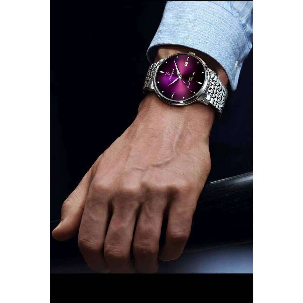 DHgargets Men's Ultra-Thin Business Watch - 50M Waterproof Sapphire Crystal Quartz Watch with Date & Luminous (Model 868)