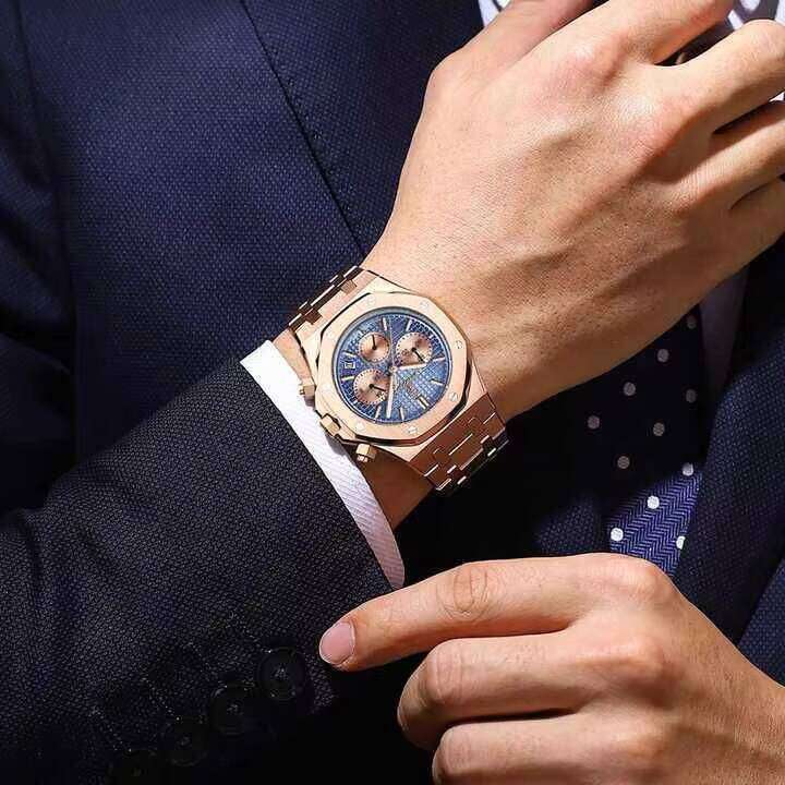 DHwatches Multifunction Men's Watch - Waterproof 50M Chronograph Luminous Quartz Wristwatch with Date & Tachymeter (Model 926)