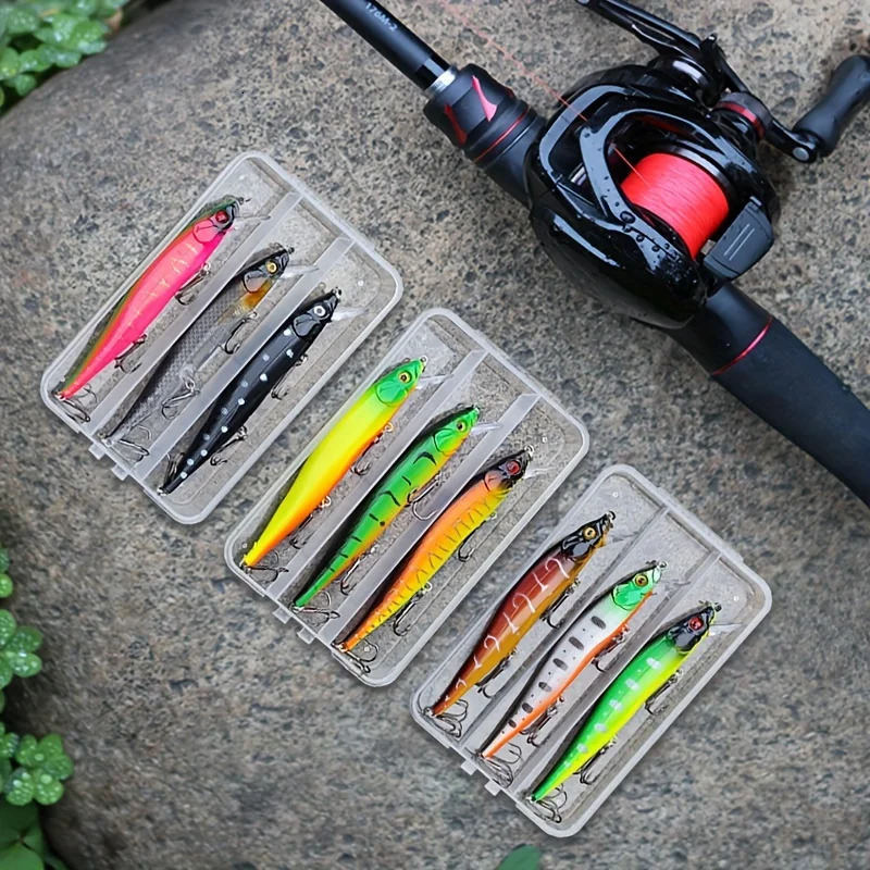 3PCSbox Japan Slow Sinking Minnow Fishing Lures 12cm 14g Jerkbait Bass Pike Carkbait Wobblers Swimbait Professional Bait 250708
