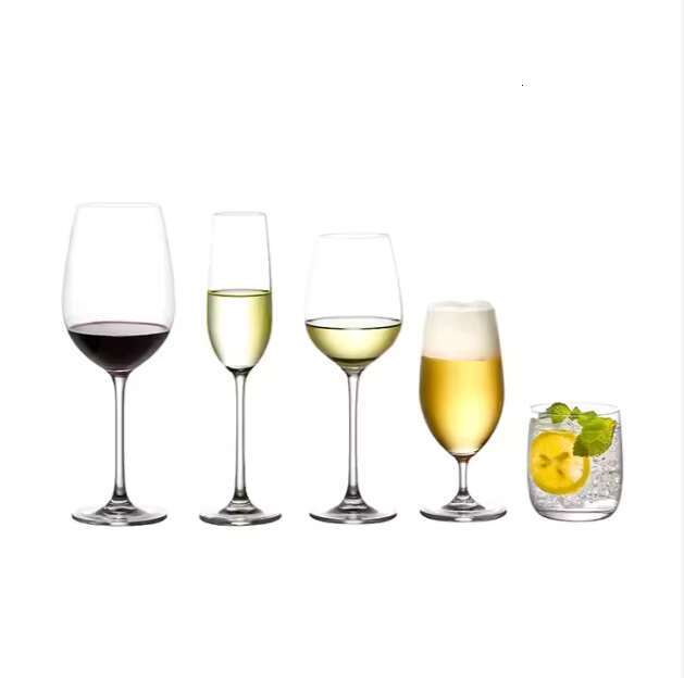 400ml/13.53oz Classic European Stemless Goblets Unique Wine Clear Glass Colorful Water Juice Custom Gift Box