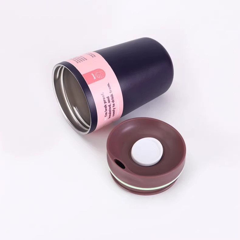 2025 New Insulated Stainless-Steel Water Bottle Coffee Tumbler Reusable Iced Coffee Cup Hot Coffee Travel Mug Perfect for Cappuccino BPA 12 oz/20 oz G