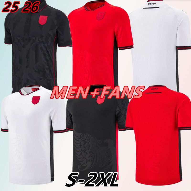 2025 2026 Albania Soccer Jerseys kit shirt de foot 25 26 Albania BROJA ASLLANI MUCI Football shirt Adult Short sleeve BAJRAMI kit men sets