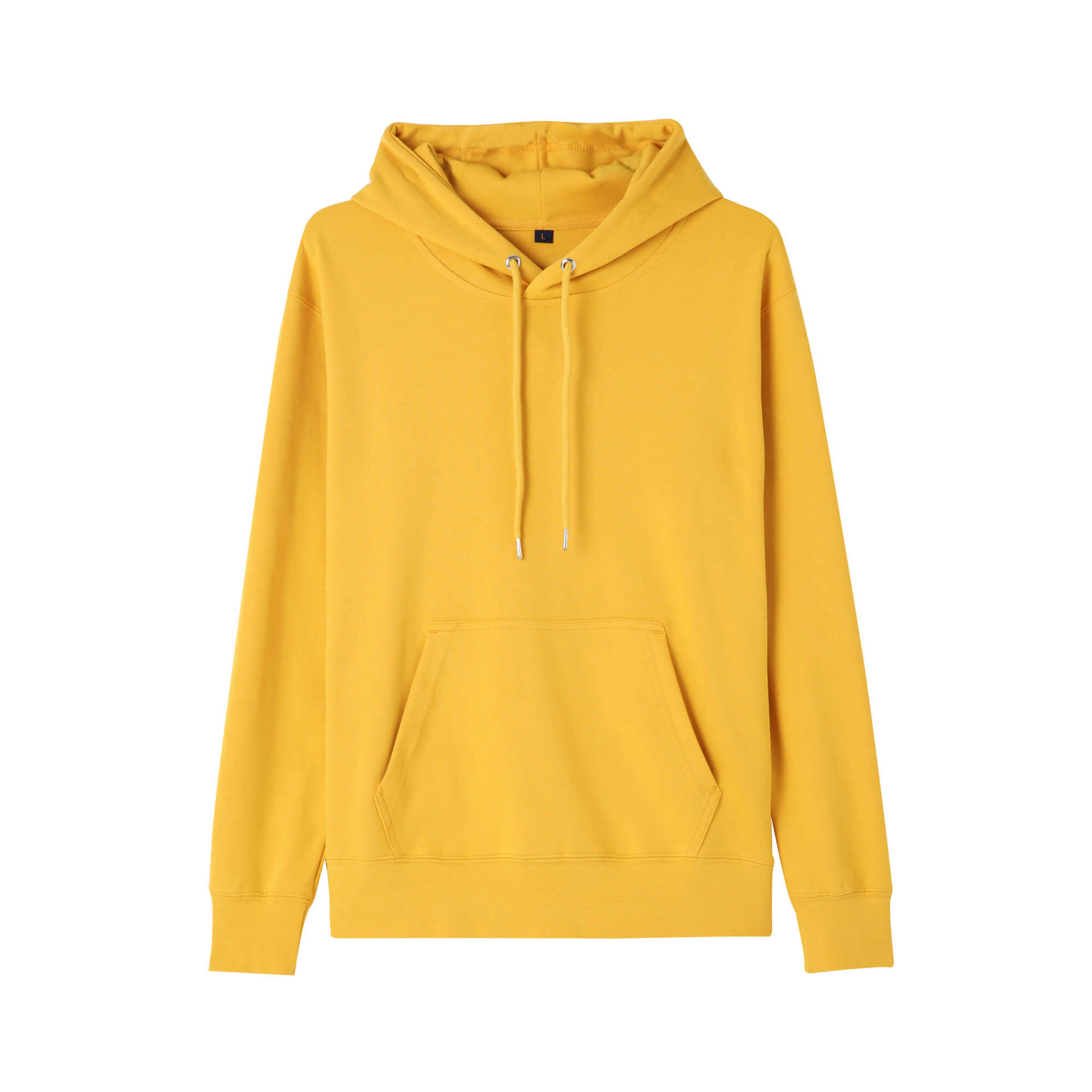 L44480 felpa con cappuccio da uomo, versatile e di tendenza, per uomo e donna, autunno e inverno, tinta unita, maniche lunghe