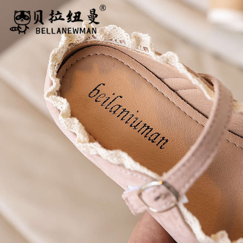 Children's Fashion Small Leather 2025 Summer New Soft Sole Bow Princess Shoes Little Girls Half-Slip Sandals
