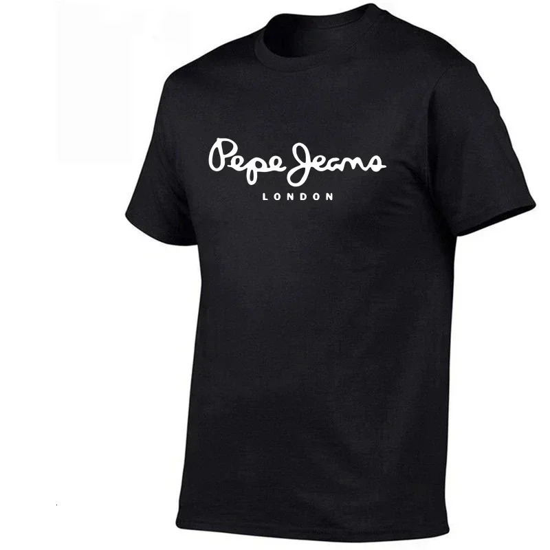 2025 est PepeJeansLondon TShirt Summer Mens Short Sleeve Tees Shirt Tops Unisex 250704