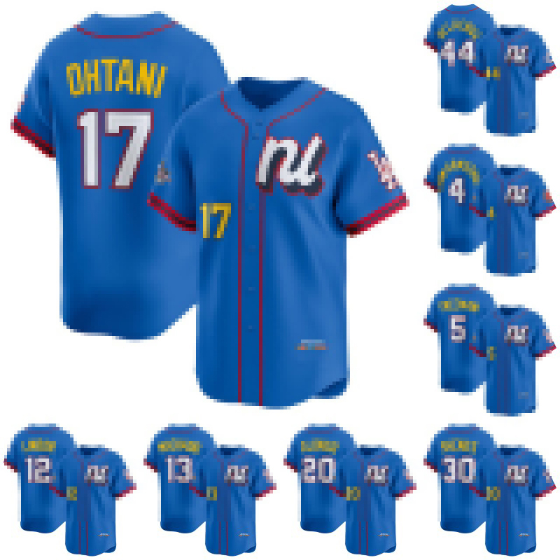 National League 17 Shohei Ohtani 2025 All-Star Game Jersey Pete Crow-Armstrong Francisco Lindor Manny Machado Pete Alonso Paul Skenes Elly Ronald Acuna Jr. Ketel Marte