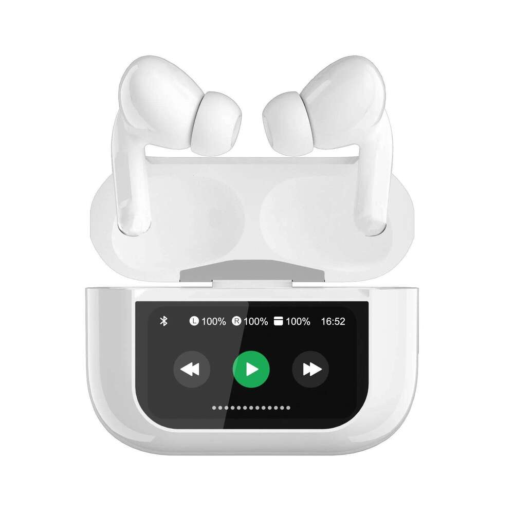 A9 Pro Earbuds Headphones Wireless Earphones Bluetooth 5.4 Touch Screen
