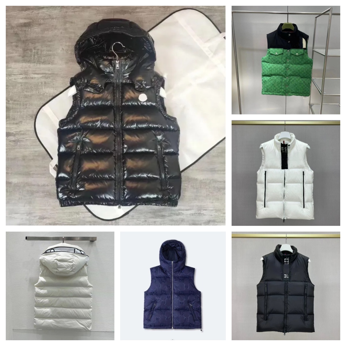 Mens Vests Designer Down Vest Have Puffer Vest Womens Coats Embroidered Chest Badge With Letters Body Warmer Vest
