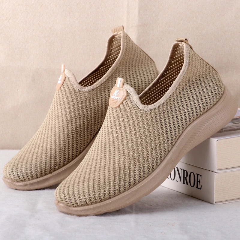 Mens Fashionable Solid Woven Knitted Running Shoes L ightweightB reathablea ndN onSlipPe r fectSpo rtsSho esfor Out doorAdv 250716