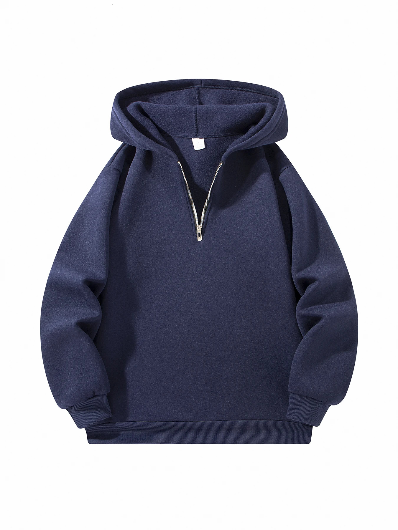 Mens Casual Sweatshirt Hoodies Long Sleeve Stand Collar Half Zipper Pullover Solid Sweatshirt Autumn Outdoor Streetwear for Men 250709