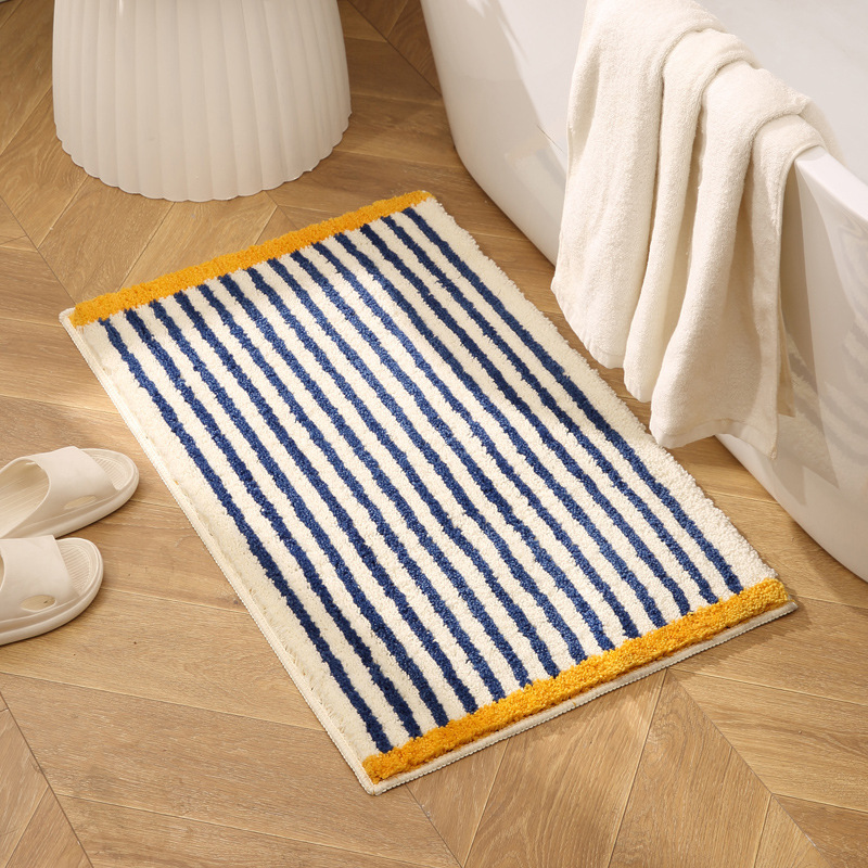 Designer floor mat bathroom door mat toilet water absorption non-slip premium carpet bedroom bedside blanket