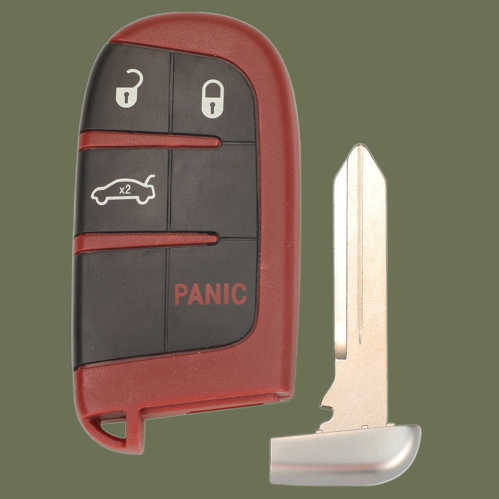 Update Jingyuqin 2/3/4/5 Butttons Car Key Case Shell Fob For SRT Hellcat Redeye Widebody 19 20 21 22