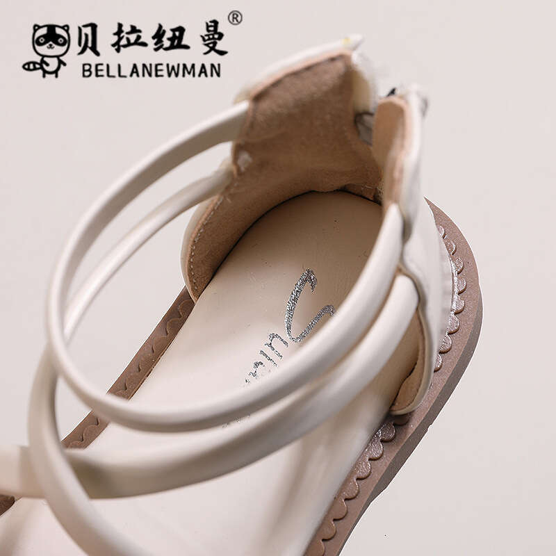 2025 Summer New Korean Style Children's Flower Princess Shoes Little Girls Roman Sandals