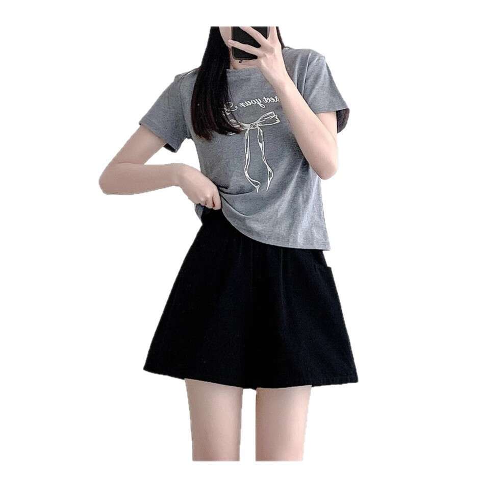 Plus Size Khaki Cargo Summer Korean Style High Waist Slimming Sports Shorts For Petite Women B5