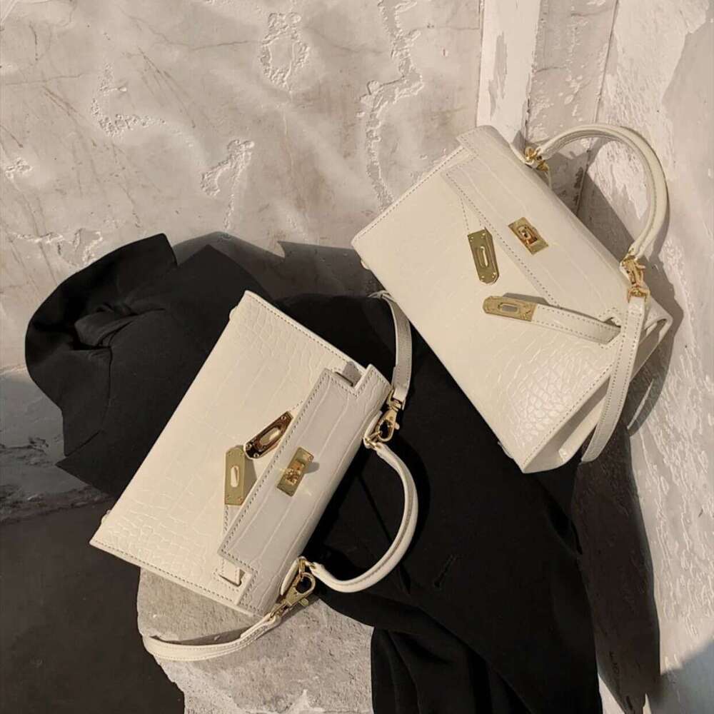 2025 Second Generation Fashion Trend Single Shoulder Crossbody Handbag Genuine Leather Women's Palm Print Cowhide Small Square Bag