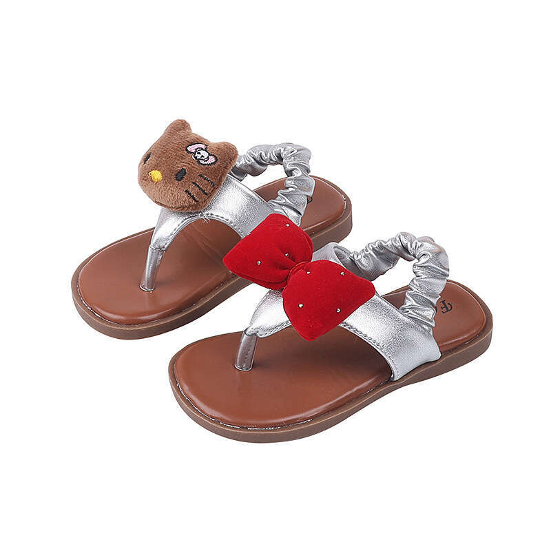Children's 2025 Summer New Girls Cartoon Cute Flip-Flop Sandals Toddler Beach Shoes