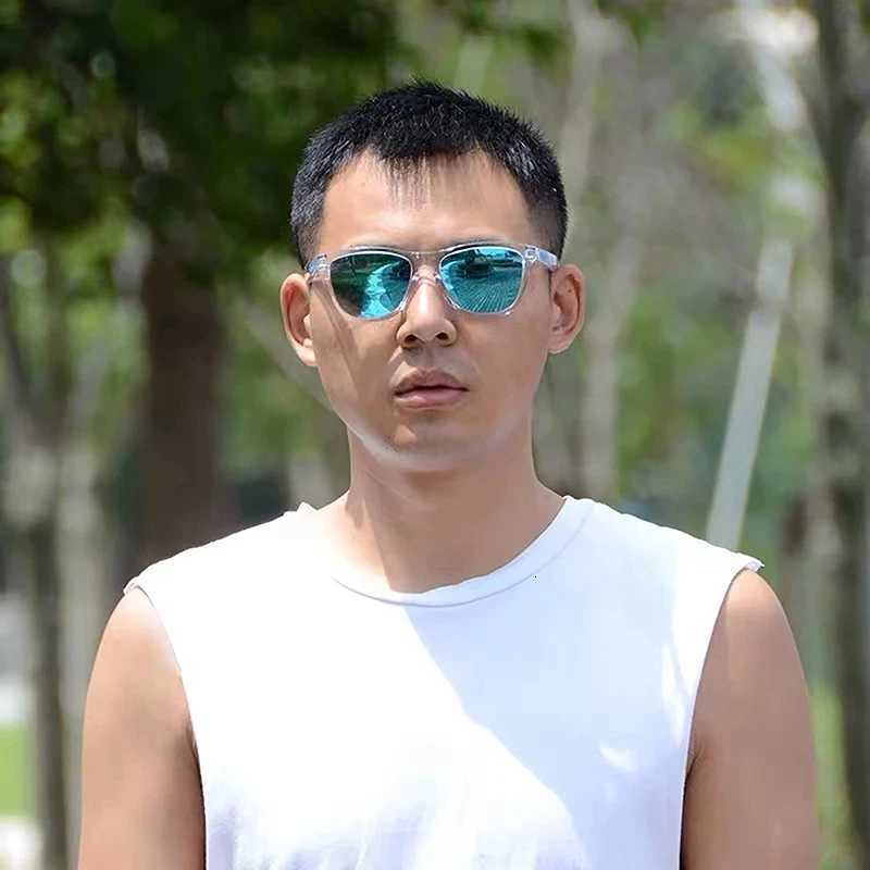 Retro Transparent Sunglasses for Men Driving Sunglasses Outdoor Sports Women Fashion Sunglasses Clear Frame Eyewear UV400 Eyeglasses XJ250714 - view 7