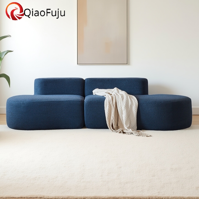 Modular sofa with unique design, stylish multi-person combination, modern and simple hotel apartment bedroom, vacuum compressed sofa, living room fabr