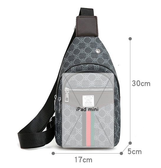 Designer Bag,2025 Luxury Bag, Men's Fashion Bag, Youth Small Chest Bag, Checkered Chest Crossbody Bag, Shoulder Bag, Crossbody Bag, Oxford Bag, F