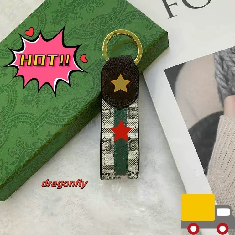 Designer Two items cheaper Fashion Men Women purse Keychain luxury High Quality Leather Bag Lanyard Gold Plated Key chain Car bag charm with box TOP001 AAA