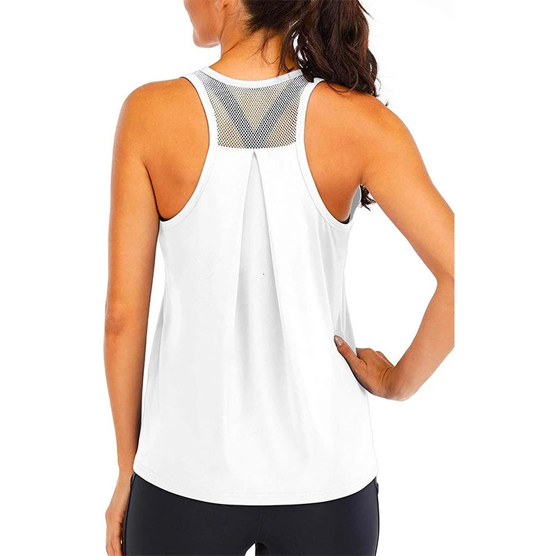 Yoga Shirt Female Style TShirt Loose Fitness Tops Vest Women Sleeveless Sport Tee QuickDrying Gym Running Workout Blouse 250708