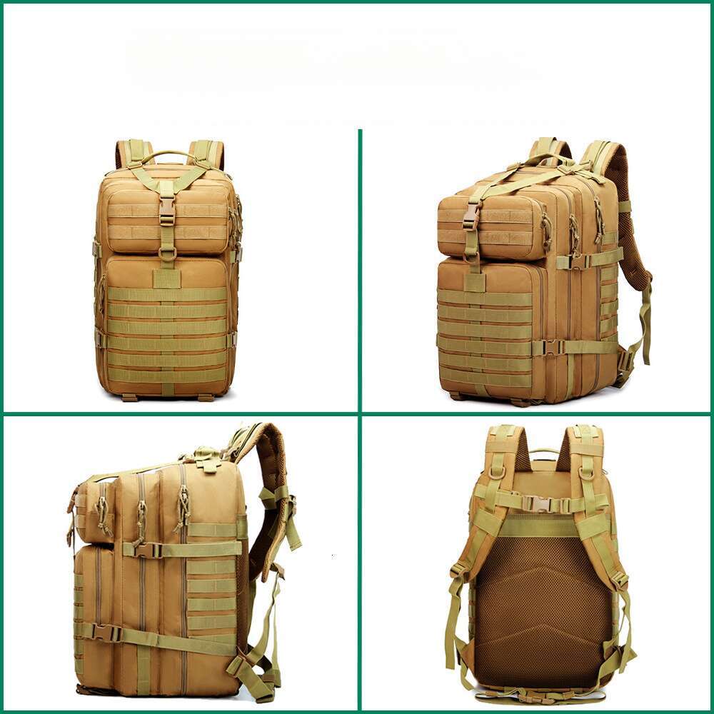 Outdoor tactical men's backpack large capacity camouflage outdoor camping waterproof sports mountaineering backpack multifunctional