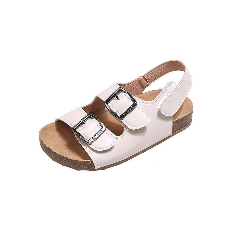 SHEIN Boys' Sandals 2025 Summer New Children's Cork Kids' Big Kids Beach Shoes